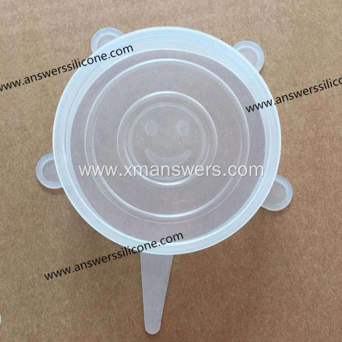 Custom reusable stretch food silicone lids set of6